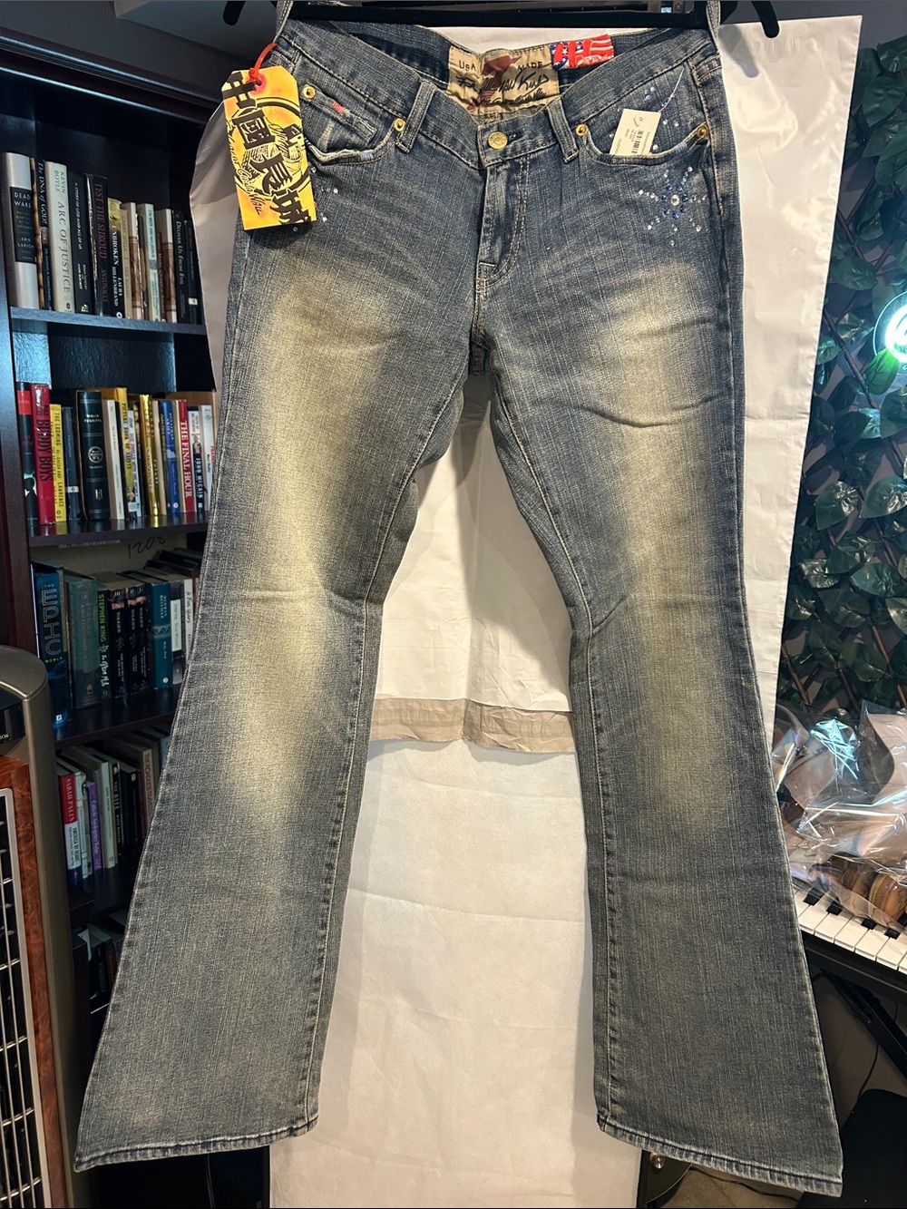 7 FOR ALL MANKIND Limited Edition “The Great China Wall” Women's Blue Jeans 27